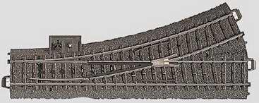 Desvío a la derecha, de 188,3 mm Märklin, cód. 24611