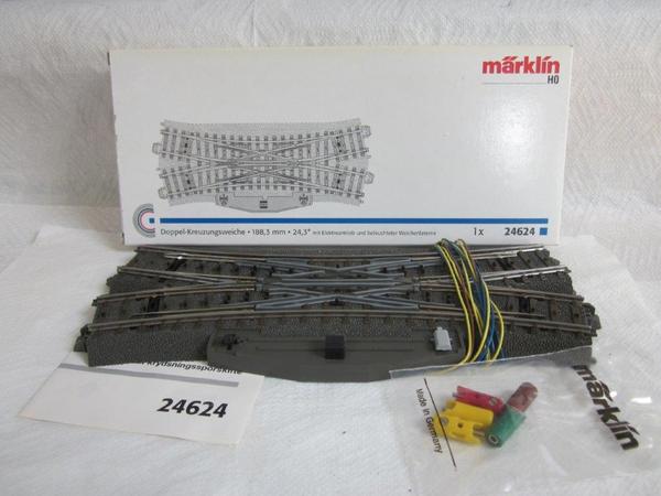 Desvío doble travesía Märklin, Cód. 24624