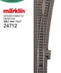 Desvío izquierdo esbelto Märklin, Cód. 24712