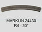 Vía Curva R4 H0 Märklin, Cód. 24430