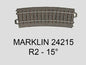 Vía curva R2 H0 Märklin, Cód. 24215