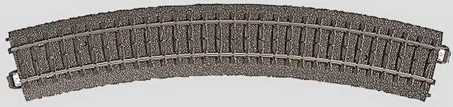 Vía curva R2 Märklin, cód. 24230